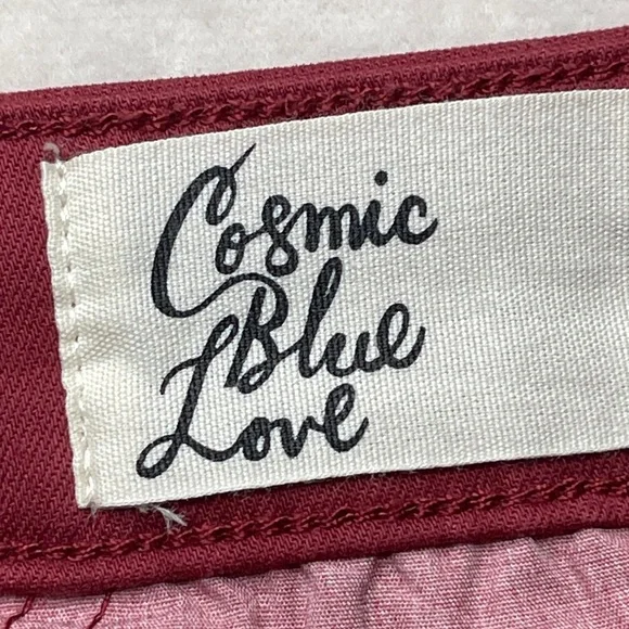 COSMIC BLUE LOVE Women’s RUST Flare Jeans SIZE 32 Tall - Picture 7 of 9